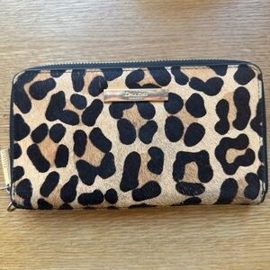 Leopard Print Calf fur Dune London Wallet